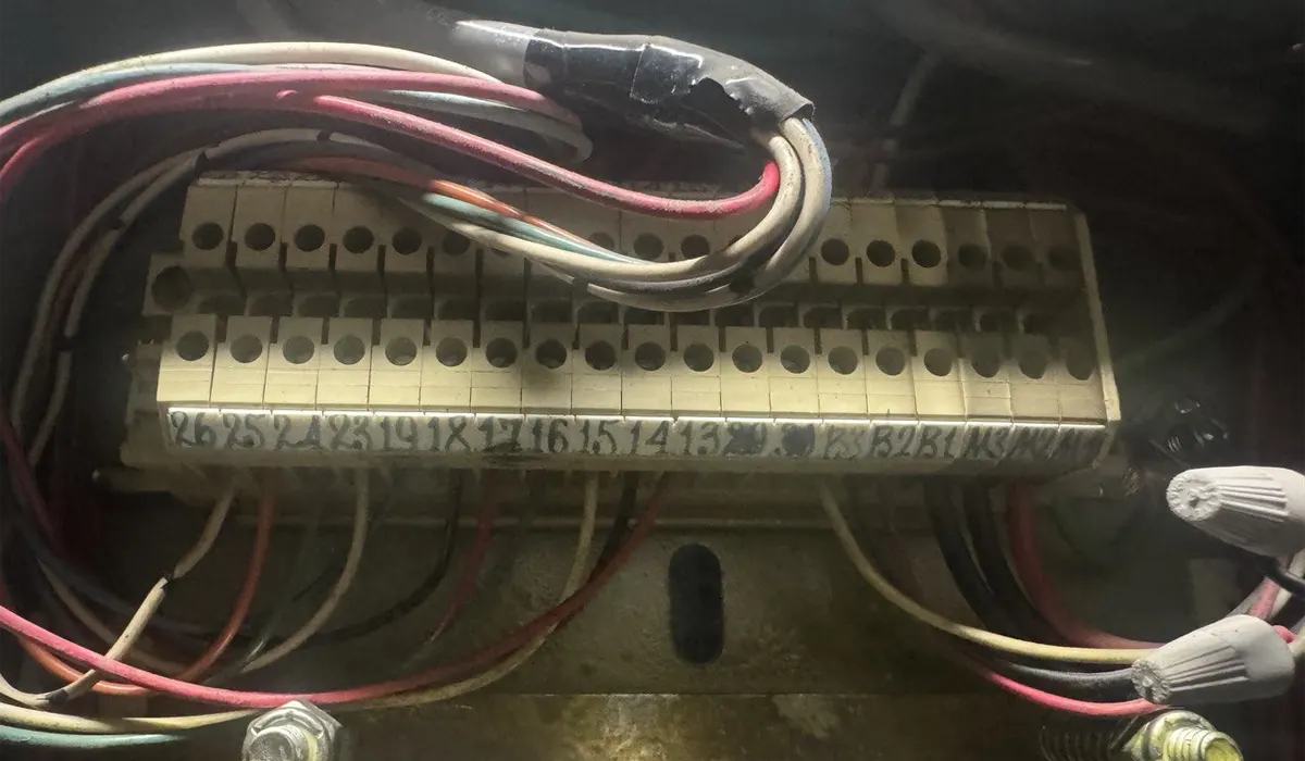 repairing a worn out garage door cables