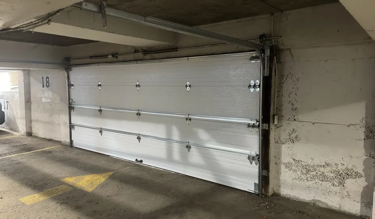 an insulated garage door repair